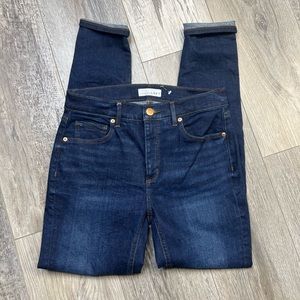 LOFT HI RISE SKINNY COTTON BLUE JEANS